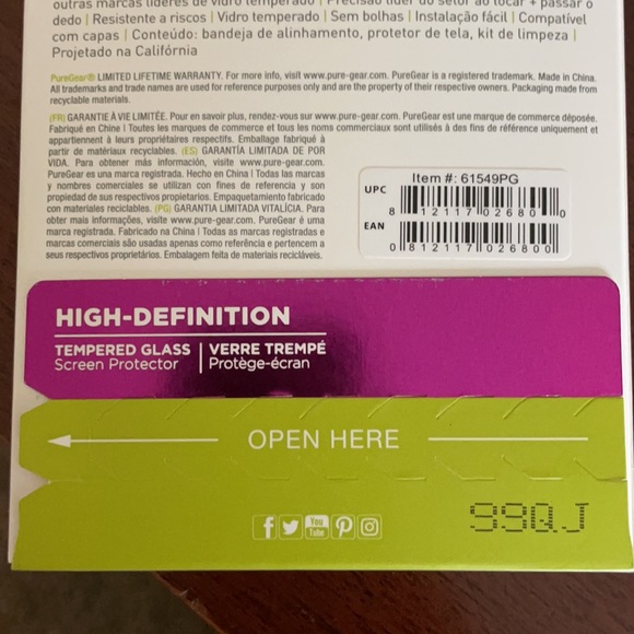 Never Opened Tempered Glass Screen Protector - Picture 3 of 4